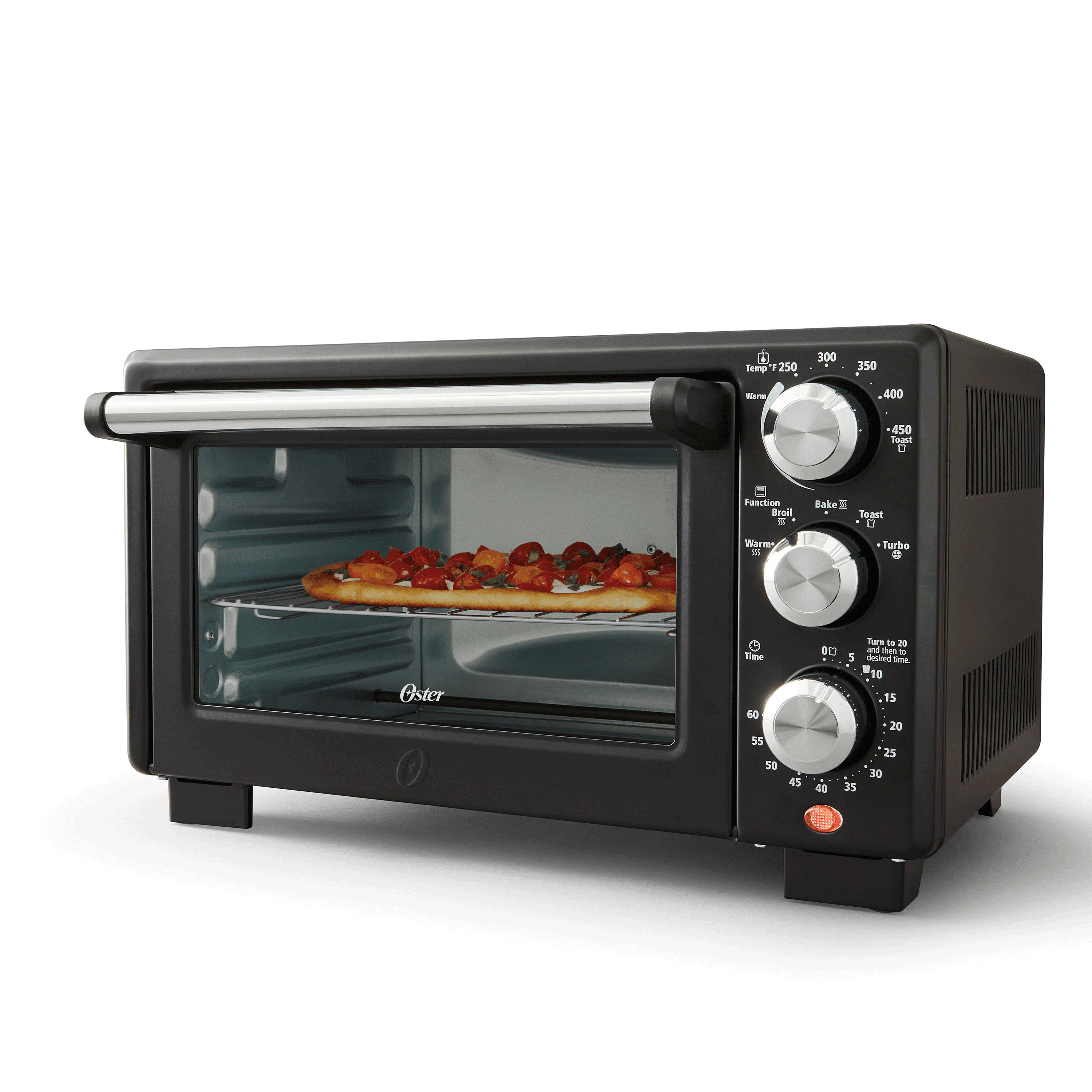 constant Huisje Maak een bed Oster® Convection 4-Slice Toaster Oven, Matte Black, Convection Oven and  Countertop Oven - Walmart.com