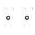 thumbnail image 1 of 2X Tête de Pont Snooker Rack de Queue Accessoire pour Queue de Billard Accessoire, 2 x Tête de Pont Moosehead, Transparent, 1 of 7