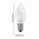 thumbnail image 2 of Bebetter 10pcs Home compatiblement Bulbs C7 Bulbs E12 Bulbs compatible Electric Window Candle Lamps-BEBETTER, 2 of 3
