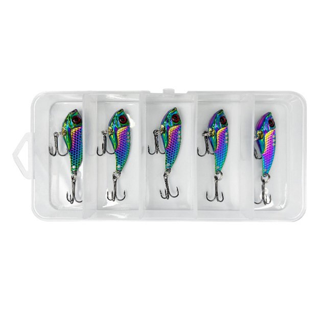 Swimbait Wobbler Crankbait Cebo Duro Artificial 5 PPCS Vib Fishing Lure 3D Ojos para El Lucio Lubina Y Trolling