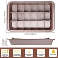 thumbnail image 4 of Molde rectangular antiadherente para brownies con divisores y base extraíble, perfecto para muffins, pasteles y cupcakes, acero al carbono duradero, 31 cm x 20 cm, 4 of 8