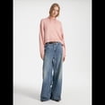 thumbnail image 4 of Suéter de Cuello Alto para Mujer, Blusa de Punto de Larga Gruesa con Dobladillo Alto y Bajo, para Otoño e Invierno. Rosa S, 4 of 10