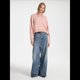 thumbnail image 4 of Suéter de Cuello Alto para Mujer, Blusa de Punto de Larga Gruesa con Dobladillo Alto y Bajo, para Otoño e Invierno. Rosa M, 4 of 10