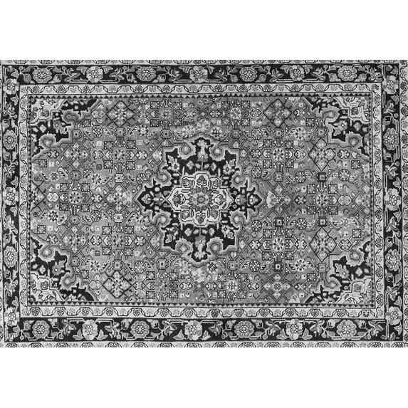 Ahgly Company Indoor Rectangle Persian Gray Traditional Area Rugs, 8' x 12'