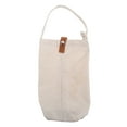 thumbnail image 4 of Raindrops 1Pc Car Tissue Bag White Canvas Wall Hanging Tissue Holder for Drivers 11x4in, 4 of 8