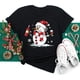 thumbnail image 4 of Maycaur, sombreros de Navidad de copa de vino para mujer, camiseta negra, regalos de Navidad, camiseta de dibujos animados, camiseta Harajuku de moda de Año Nuevo, 4 of 4