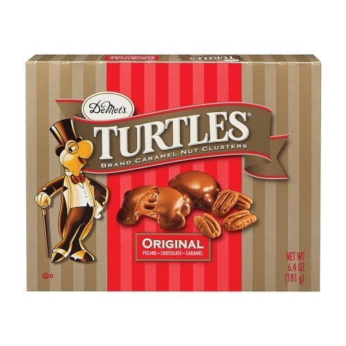 Demet's Turtles Caramel Nut Clusters Gift Box, Original, 6