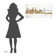 thumbnail image 4 of Global Gallery Avery Tillmon 'Bridge and Skyline Gold' Canvas Wall Art, 4 of 4
