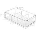 thumbnail image 2 of Sorbus Organizer Bins with Removable Compartments, Kitchen Pantry Organization Storage Bins with Section Dividers, Snack and Candy Organizer, Food Packet Containers for Cabinet Organizing (3-Pack), 2 of 6