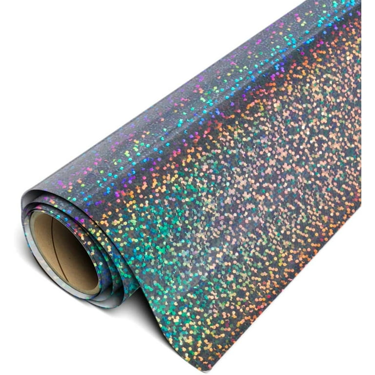 Metallic Heat Transfer Vinyl Holographic HTV 12''x10FT Heat Press