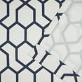 thumbnail image 5 of Nicole Miller Hexa Geometric Print Hidden Tab/Rod Pocket Top Light Filtering Curtain Panel Pair, 54"x84", Indigo Blue, 5 of 6