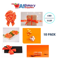 thumbnail image 3 of Orange Flora Satin Pull Bows – 4" 18 Loops, 10-Pack | Easy to Assemble, Premium Gift Wrap & Decoration for Holidays, Weddings, Baby Showers | A1 Bakery Supplies, 3 of 5