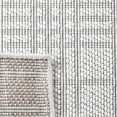 thumbnail image 4 of SAFAVIEH Machine Washable Rug Indoor/Outdoor Bermuda Collection - Bermuda Lavern Geometric Machine Washable Indoor/Outdoor Area Rug, Ivory/Light Grey, 5'3" x 5'3" Round, 4 of 8