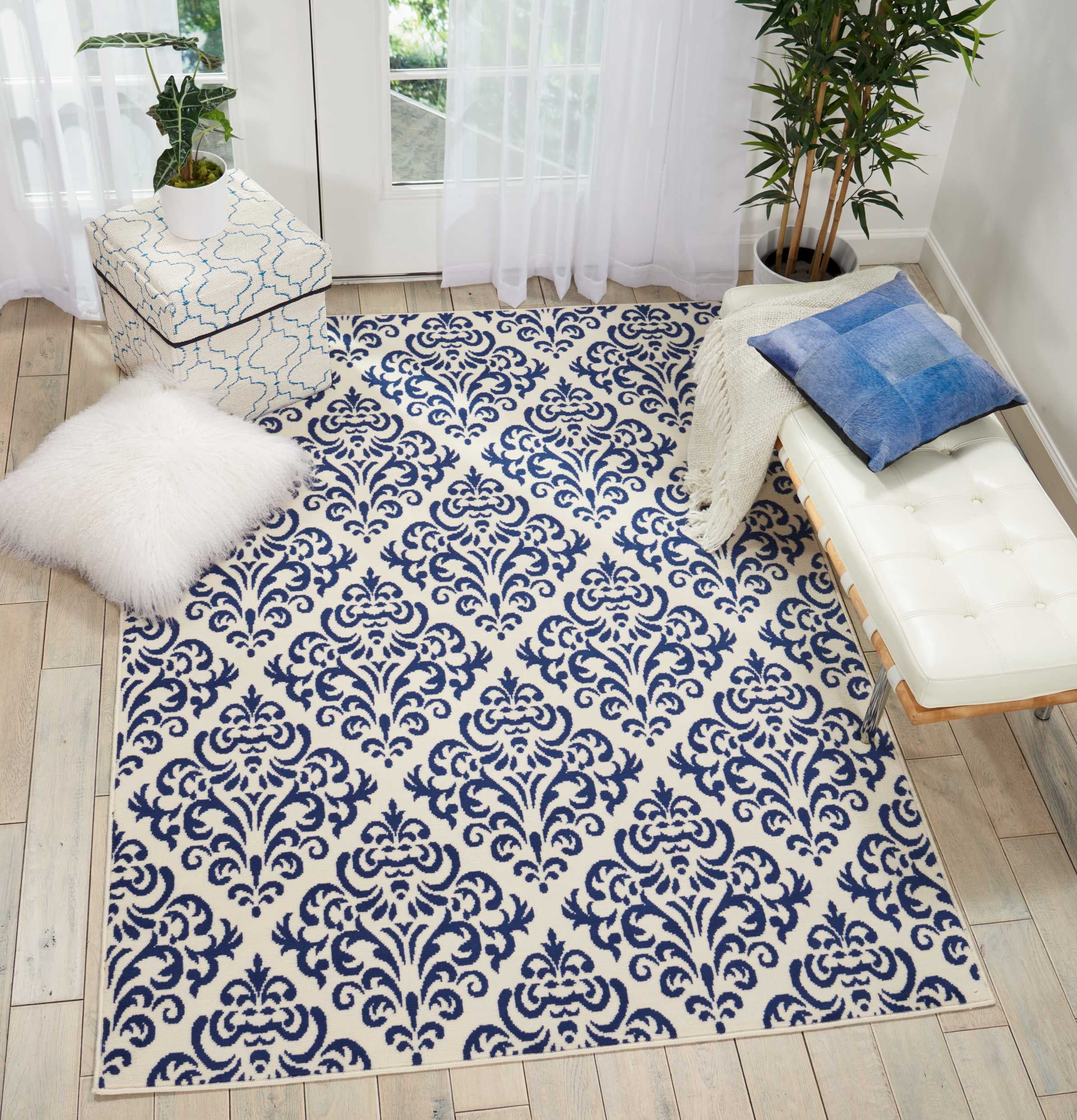 Vintage Damask Area Rug by Pinewood Grove