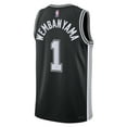 thumbnail image 3 of Unisex Nike Victor Wembanyama Black San Antonio Spurs 2023 NBA Draft First Round Pick Swingman Jersey - Icon Edition, 3 of 3
