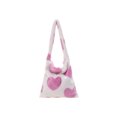 thumbnail image 1 of Bolso Mensajero Felpa Con Amor para Mujer A La Bolsos Otoño E Invierno (rosa), 1 of 9