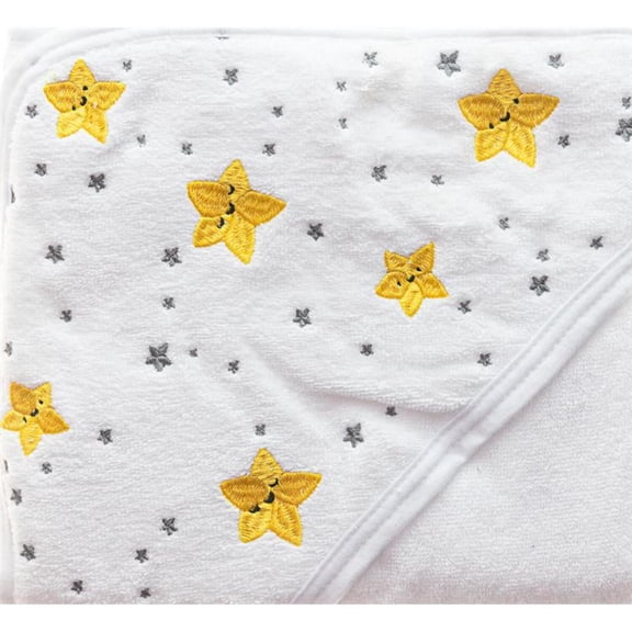 Primo Passi Terry Hooded Towel With Apron - White | Hooded Towels | Baby Towels