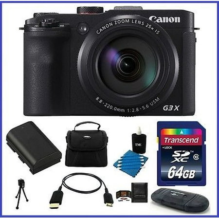 Canon PowerShot G3 X Digital Camera 64GB Pro Bundle- Canon USA Authorized
