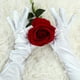 thumbnail image 4 of Guantes largos de los años 20 Allegra K para mujer de dedo completo blanco One Size, 4 of 4