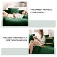 thumbnail image 5 of Green U-Shaped Cloud Couch with 2 Ottomans, Modern Teddy Fabric Boneless Sectional Sofa in a Box for Living Room, Modular Floor Couch, Deep Seat, No Assembly Required, Sofas para Sala, 5 of 8