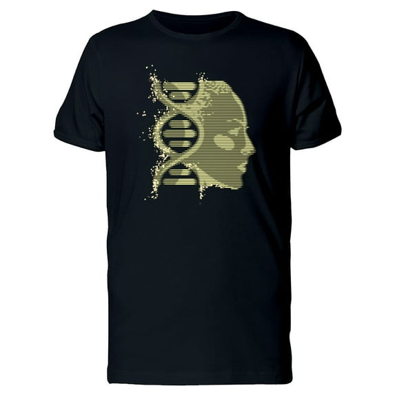 Dna With Face T-Shirt Men -Image by Shutterstock, Male x-Large