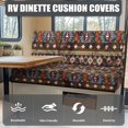 thumbnail image 4 of Uorisanigo RV Couch Cushion Covers Brown Southwest Aztec RV Stretch Sofa Seat Slipcovers - Dustproof Camper Sofa Cover Furniture Protection for Camper Car Bench, 4 of 7
