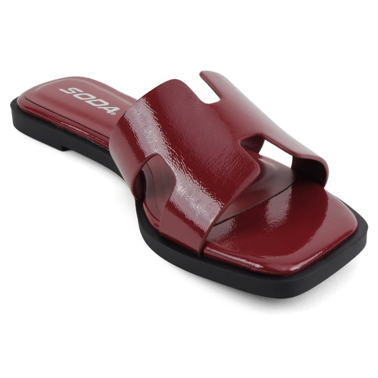 Soda Shoes Women Slip-On Cushioned Sandals H-Band Flat Flip  display picture 1