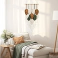 thumbnail image 2 of MOQIN Large Macrame Wall Hanging Boho Woven Tapestry, Chic Home Decor Modern Bohemian Handmade Leaf Feather Wall Art Decorations for Apartment Dorm Living Room Bedroom Nursery Backdrop, 2 of 6