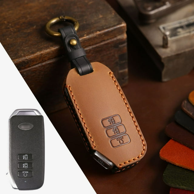 Car Key Fob Cover Case Protector For Kia Car Key Case Fob Cover Leather Korea Market Auto Accessories