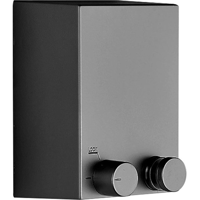 Tendedero retráctil Estrela de 4 m, tendedero retráctil con cuerda de acero inoxidable trenzada ajustable en acero pulido, tendedero extensible para interior de hotel, baño, balcón (negro)