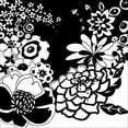 thumbnail image 2 of Zarris, Chariklia 20x20 Black Ornate Wood Framed with Double Matting Museum Art Print Titled - Tokyo Garden II, 2 of 4