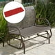 thumbnail image 5 of Cojín de banco largo Sunnimix silla de jardín mimbre Rojo 120x50cm, 5 of 8