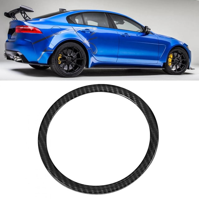Funda para volante, estilo fibra de carbono, accesorios para volante, calcomanía para volante, diseño de clase mundial