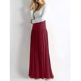 thumbnail image 2 of yillto Womens Plus Size Maxi Skirts High Waist Causal Lounge Flared Long Flowy Summer Skirt with Pockets, 2 of 4