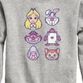 thumbnail image 3 of Disney - Alice In Wonderland - Alice Face - Toddler & Youth Crewneck Fleece Sweatshirt, 3 of 5