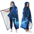 thumbnail image 2 of Cool Tiger Wearable Blanket Hoodies for Women Men Adults Tiger Lovers Soft Cozy Lightning Tigers Hooded Blankets for Bedding Travel Decor Birthday Gifts 50X60 Inch, 2 of 5