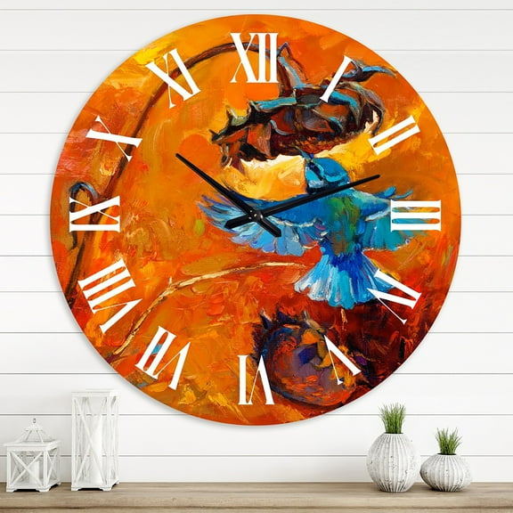 Designart 1 in Quartz Modern and Contemporary Wall Clock