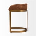 thumbnail image 3 of Mercana Hollyfield 29" Leather Counter Stool in Brown, 3 of 6