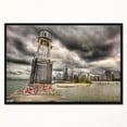 thumbnail image 4 of Design Art Feu De Navigation Du Lac Michigan  Sur Toile Encadrée, 4 of 5