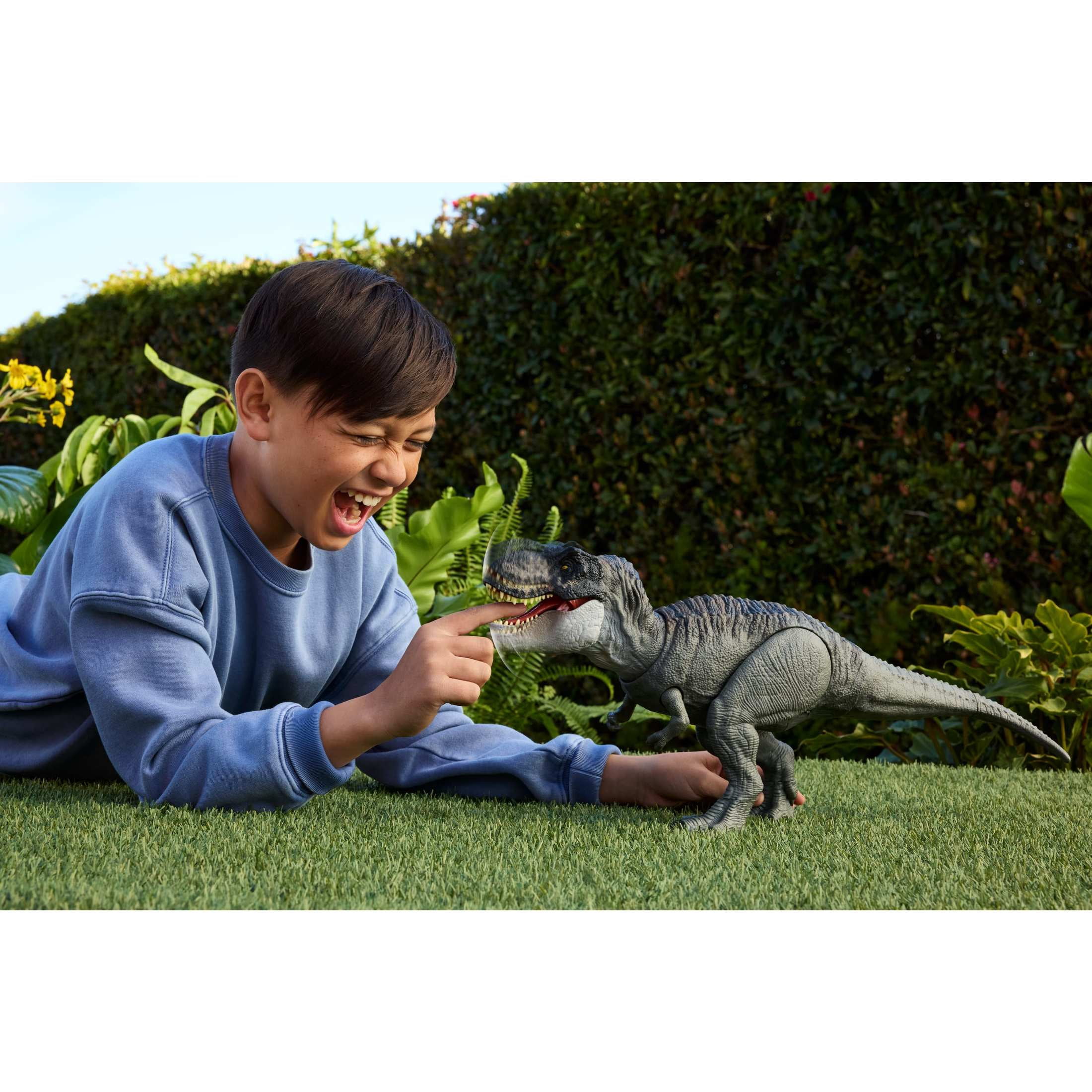 Jurassic World Rebirth Power Devour Tyrannosaurus Rex Dinosaur Figure, Constant Chomp Lights & Sound