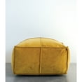 thumbnail image 3 of Creative Co-Op Square Cotton Velvet Pouf Seat, Goldenrod Yellow, 3 of 9