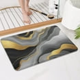 thumbnail image 4 of Gray and Gold Marble Gold Dots Pattern Bathroom Rugs Mat,Non Slip Microfiber Bathroom Rug,Rubber Backing,Soft Bathroom Mats for Bathroom Floor,Tub and Shower,17x27in(43x68cm), 4 of 5
