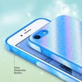 thumbnail image 5 of ULAK iPhone 8 & iPhone 7 & iPhone SE 2022/2020 Case for Girls, Stylish Bling Anti Scratch Protective Phone Case for iPhone 7/8/SE 3rd 2nd Generation, Blue, 5 of 9