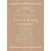 Rustic Romance Deluxe Program Card