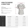 thumbnail image 4 of Yiaed Hand Drawn Squirrel Print Women's T Shirt V-Neck Short Sleeve Shirt Casual Breathable Tee Summer Tops-XX-Large, 4 of 5