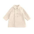 thumbnail image 7 of breaise Toddler Girls Dress Coat Kids Long Sleeve Button Trench Jackets Girl Winter Long Peacoat Outerwear, 7 of 7