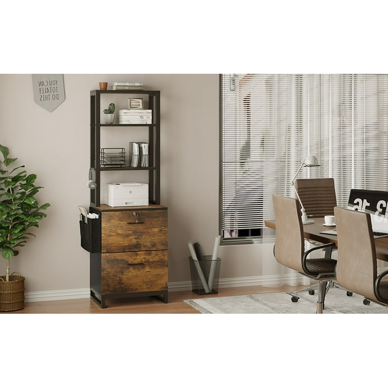 Brown 2 2024 drawer file cabinet