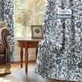 thumbnail image 1 of Cortinas DriftAway Julia, acuarela, 132 x 213 cm, color azul marino, 2 paneles, 1 of 9