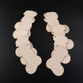 thumbnail image 4 of 10pcs Wooden Embellishments Christmas Decoration Stocking Pattern Pendant with Hemp Ropes, 4 of 6