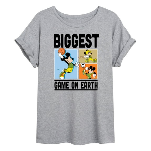 Disney - Biggest Game On Earth - Juniors Ideal Flowy Muscle T-Shirt
